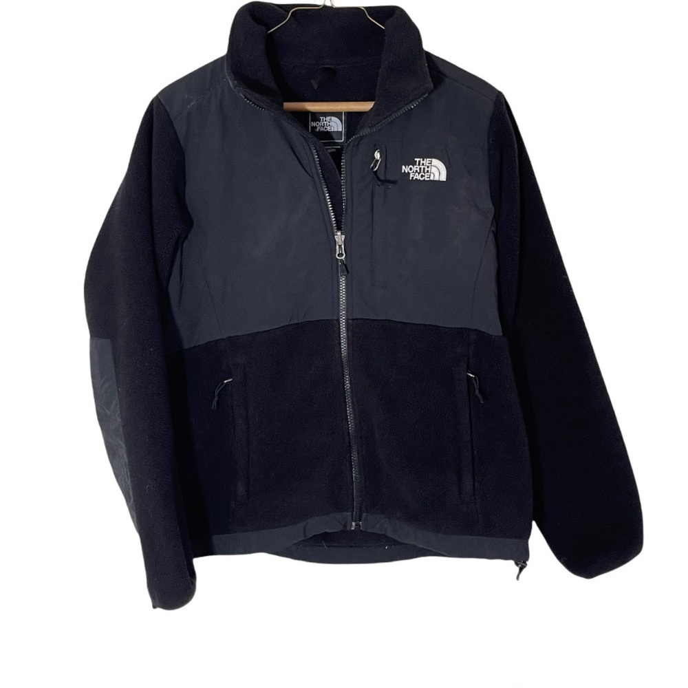 The North Face Womens Small Denali Polartec Fleece Jacket Full Zip Pockets Black